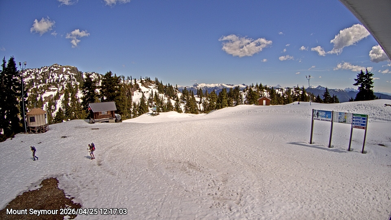 Webcam frame from Mount Seymour at 2026/04/25 12:00