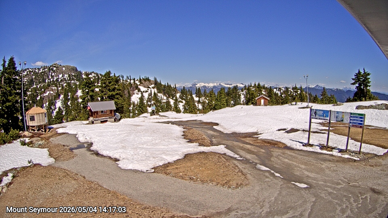 Webcam frame from Mount Seymour on 2026/05/04