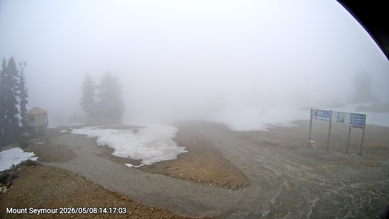 Webcam frame from Mount Seymour on 2026/05/08