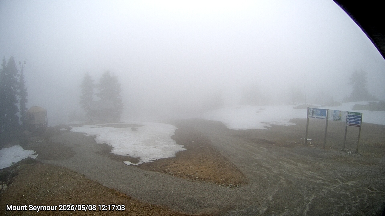 Webcam frame from Mount Seymour at 2026/05/08 12:00
