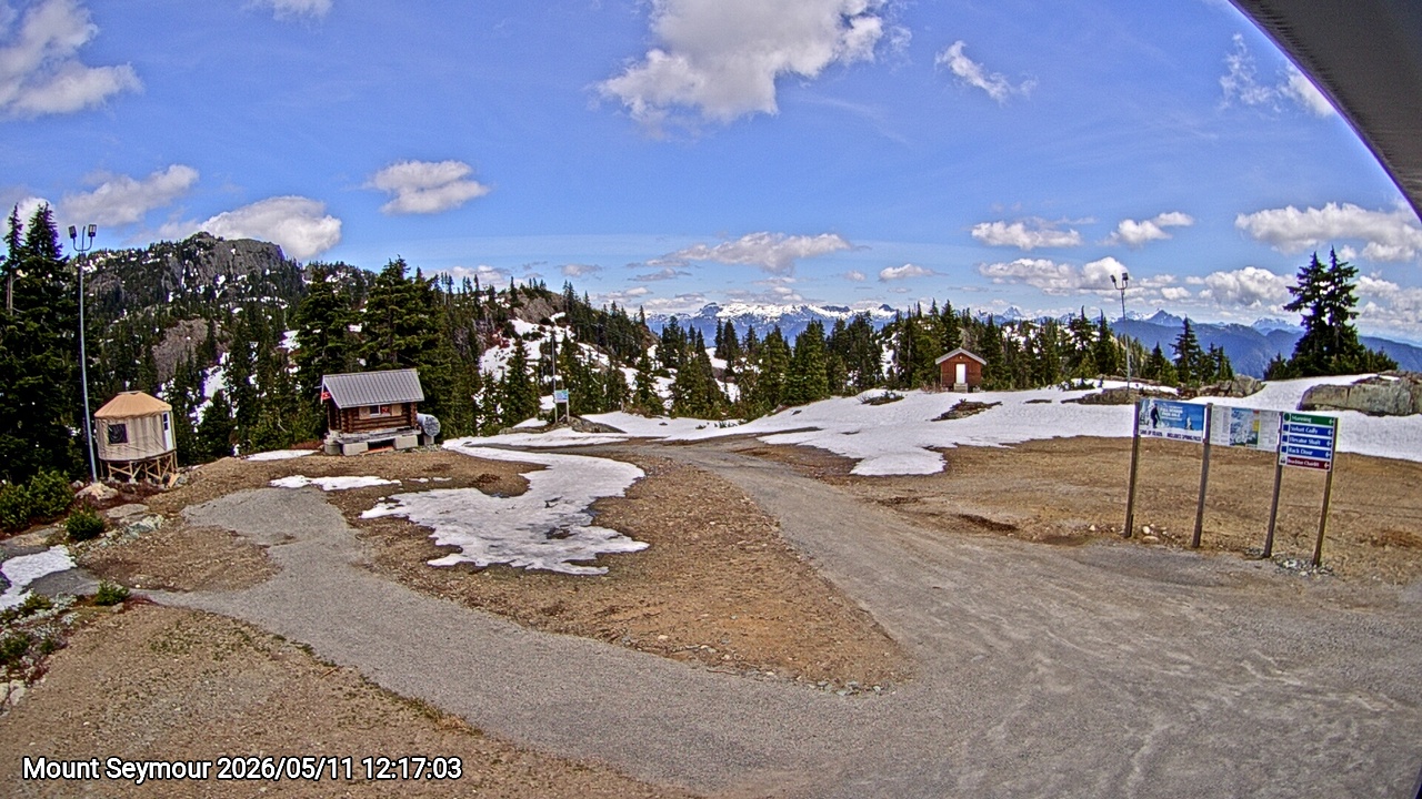 Webcam frame from Mount Seymour at 2026/05/11 12:00
