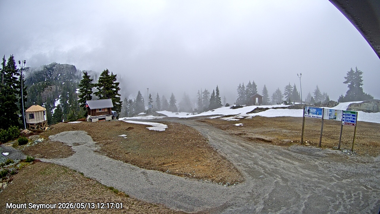 Webcam frame from Mount Seymour at 2026/05/13 12:00