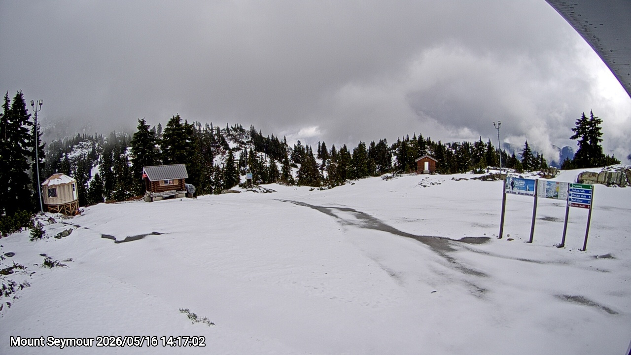 Webcam frame from Mount Seymour on 2026/05/16