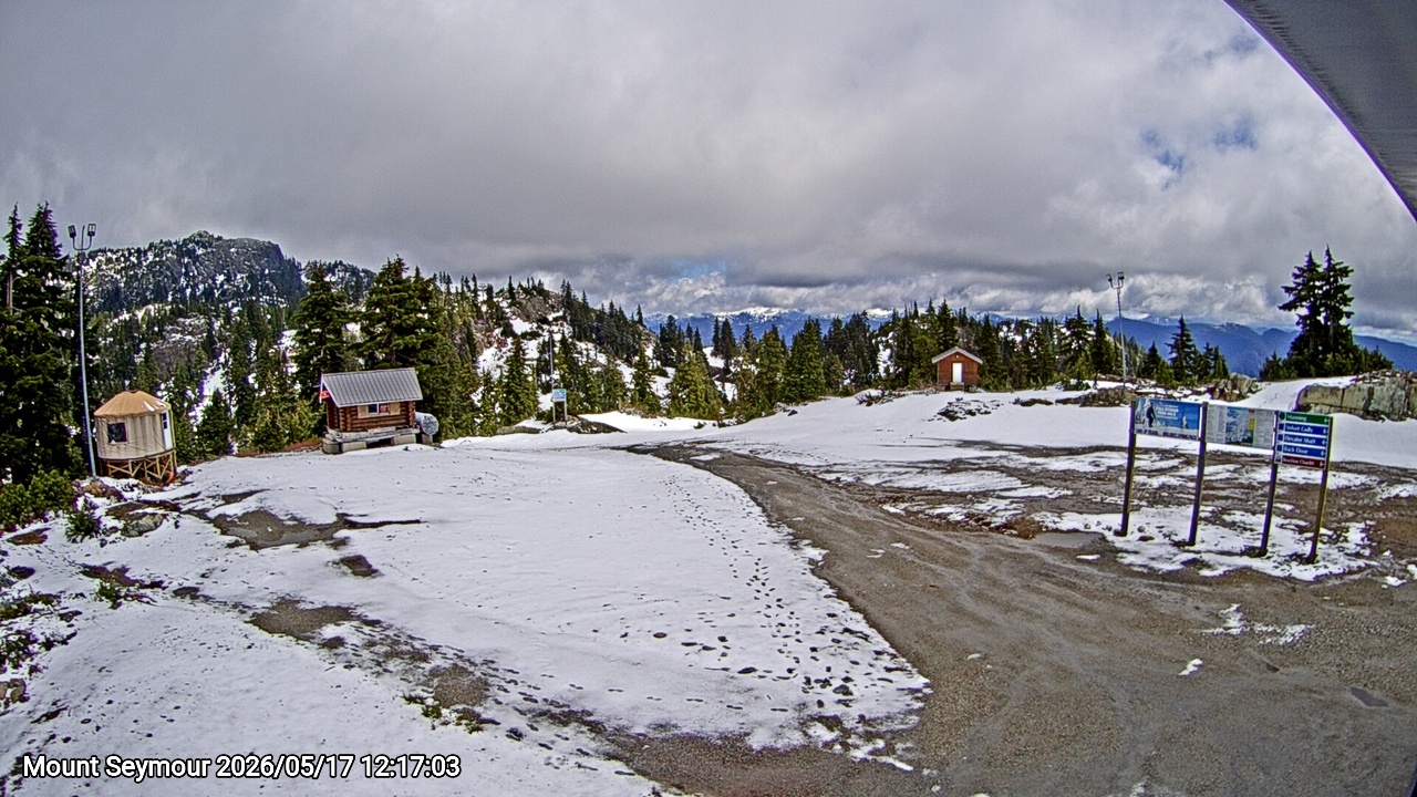 Webcam frame from Mount Seymour at 2026/05/17 12:00