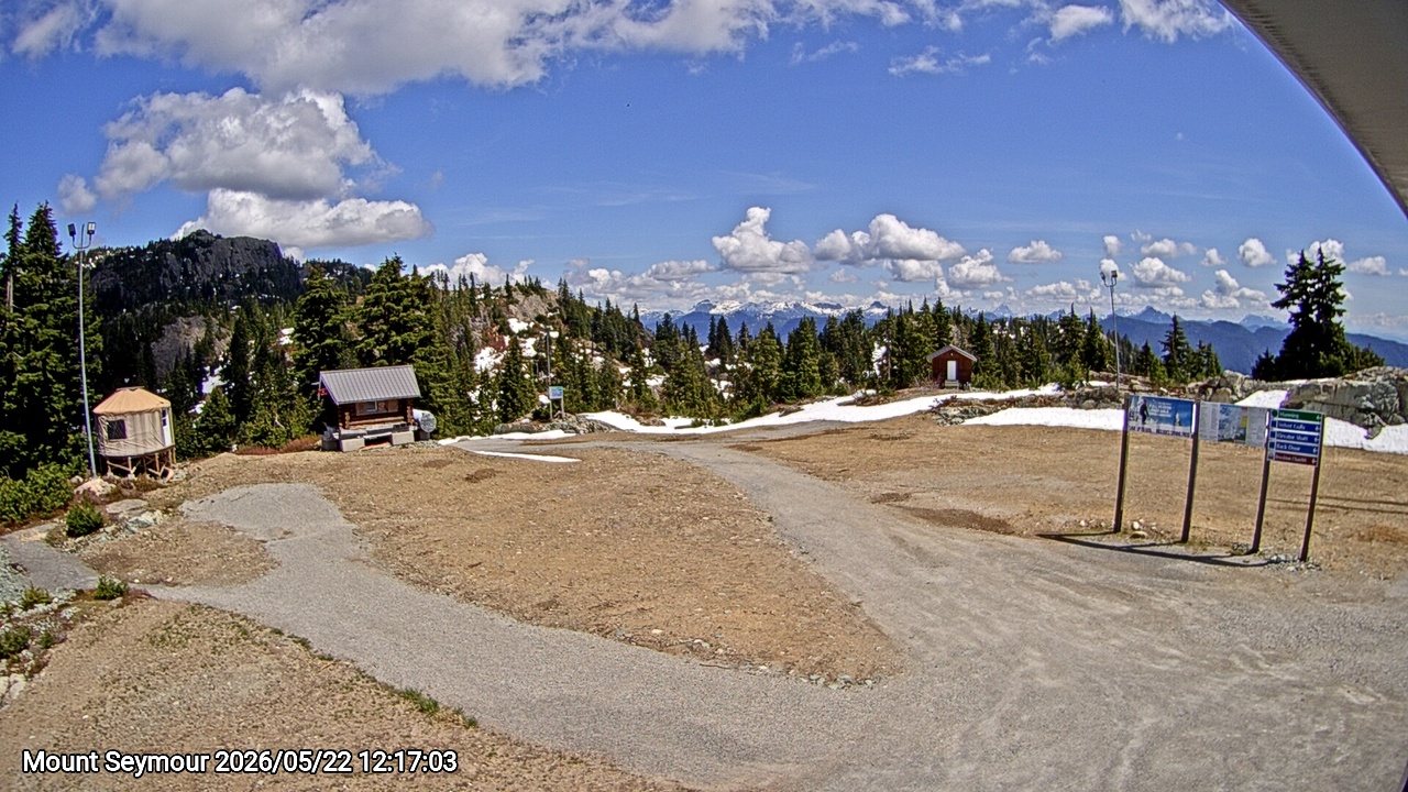 Webcam frame from Mount Seymour at 2026/05/22 12:00