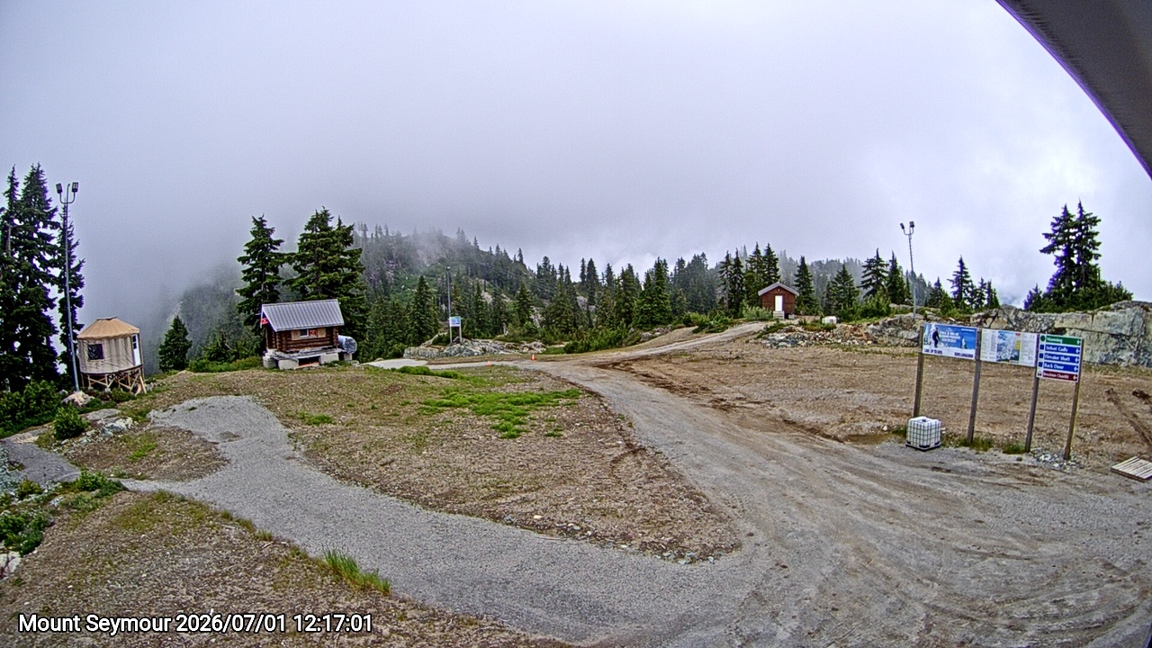Webcam frame from Mount Seymour at 2026/07/01 12:00
