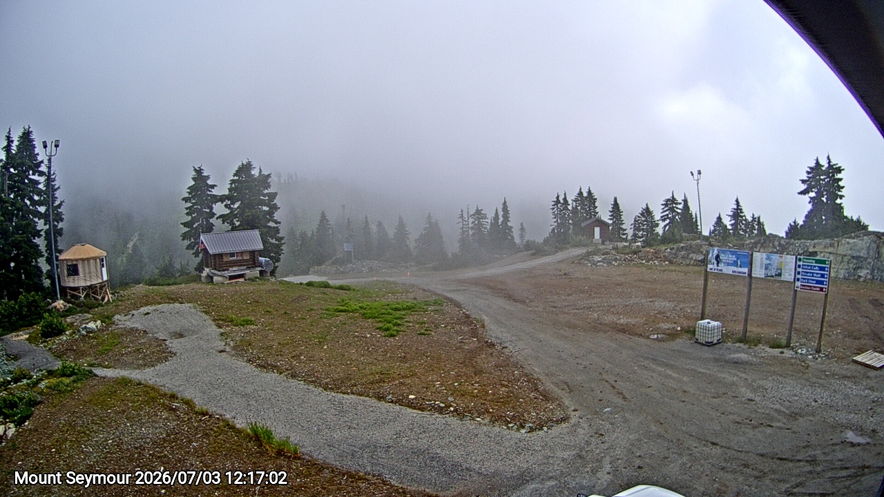 Webcam frame from Mount Seymour at 2026/07/03 12:00