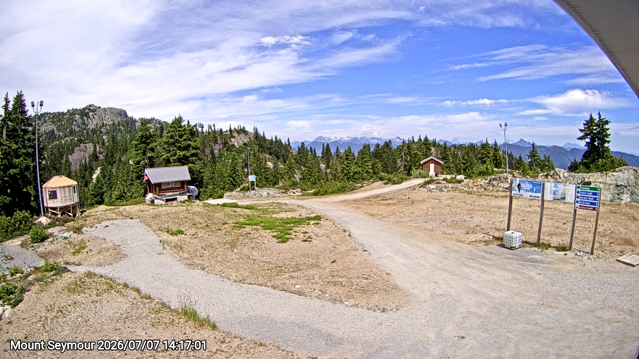 Webcam frame from Mount Seymour on 2026/07/07