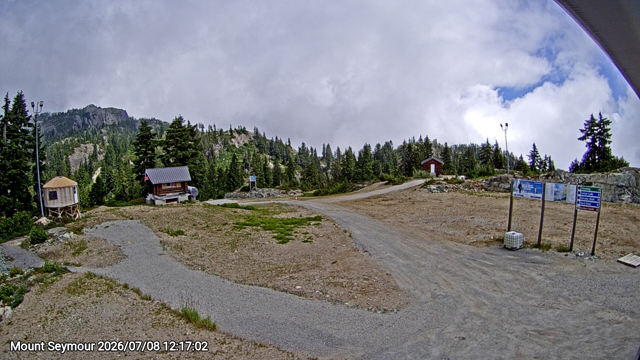 Webcam frame from Mount Seymour at 2026/07/08 12:00