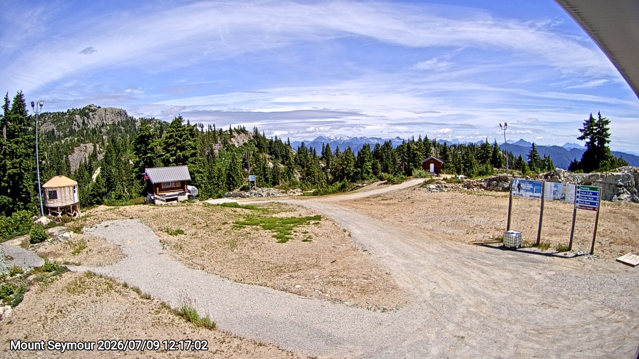 Webcam frame from Mount Seymour at 2026/07/09 12:00