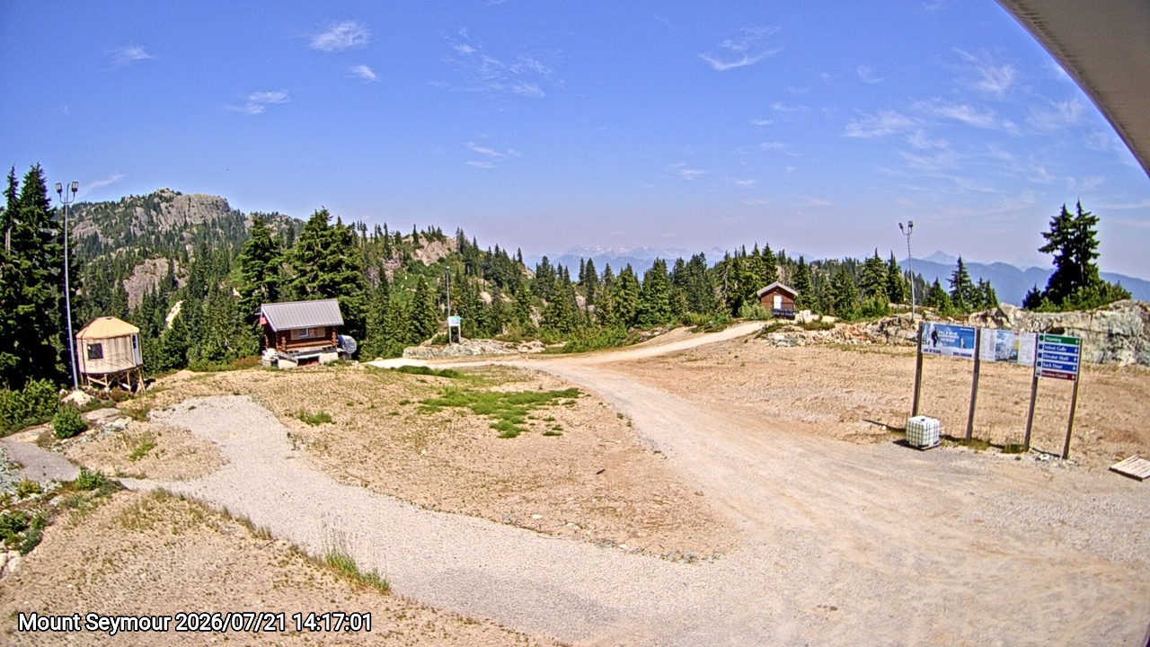 Webcam frame from Mount Seymour on 2026/07/21