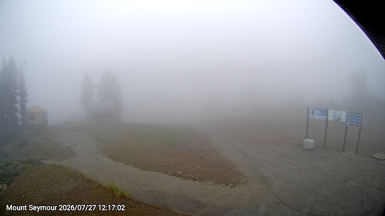 Webcam frame from Mount Seymour at 2026/07/27 12:00