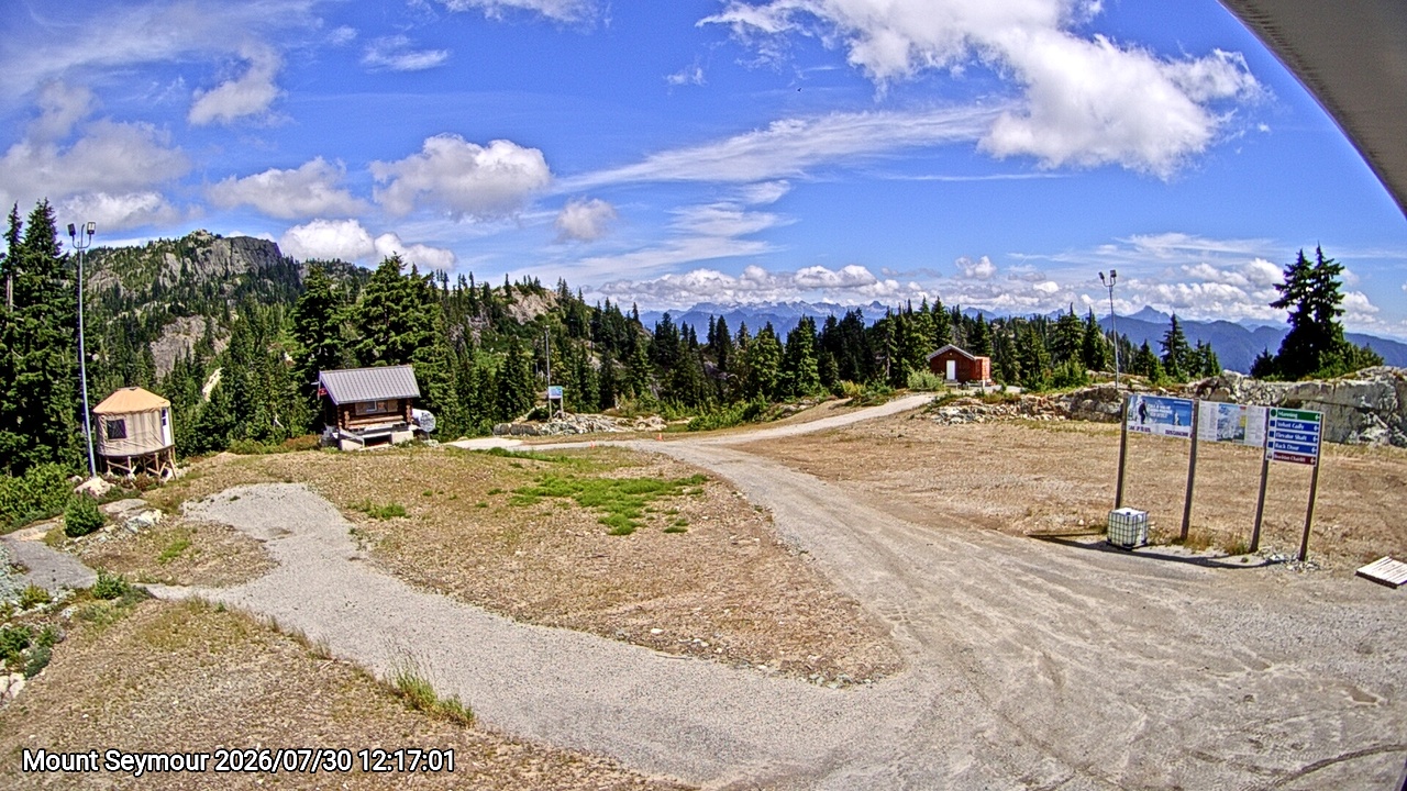 Webcam frame from Mount Seymour at 2026/07/30 12:00