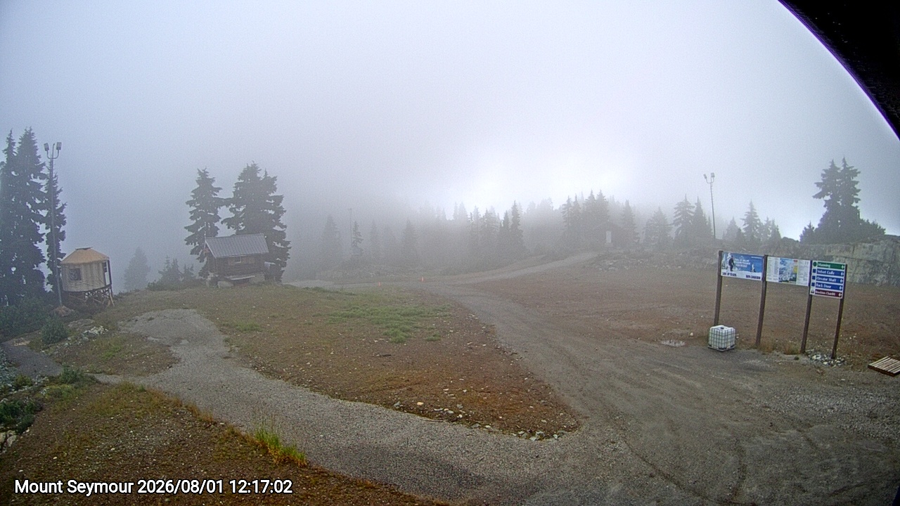 Webcam frame from Mount Seymour at 2026/08/01 12:00