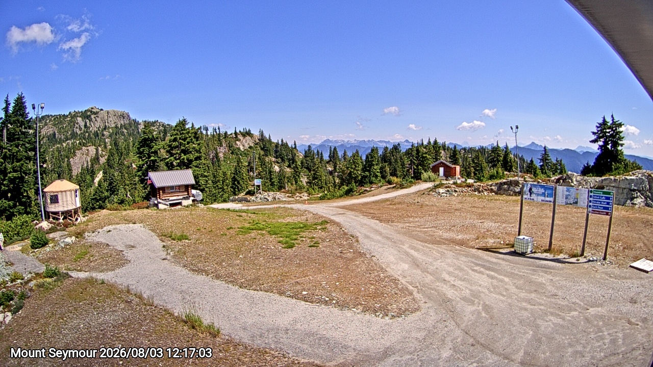 Webcam frame from Mount Seymour at 2026/08/03 12:00