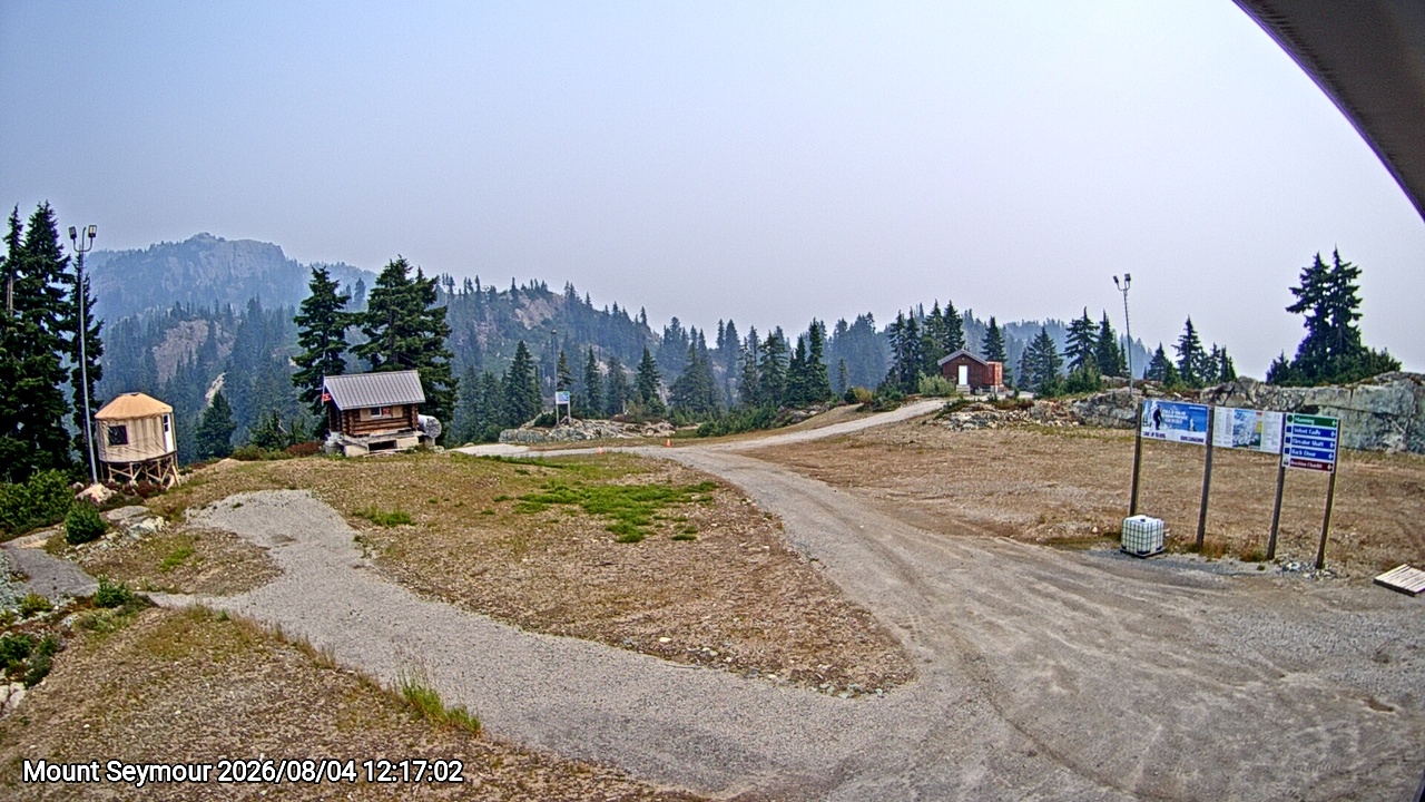 Webcam frame from Mount Seymour at 2026/08/04 12:00