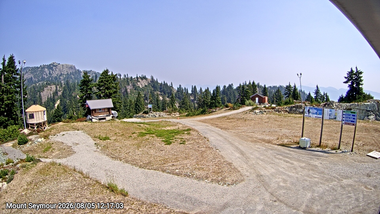 Webcam frame from Mount Seymour at 2026/08/05 12:00