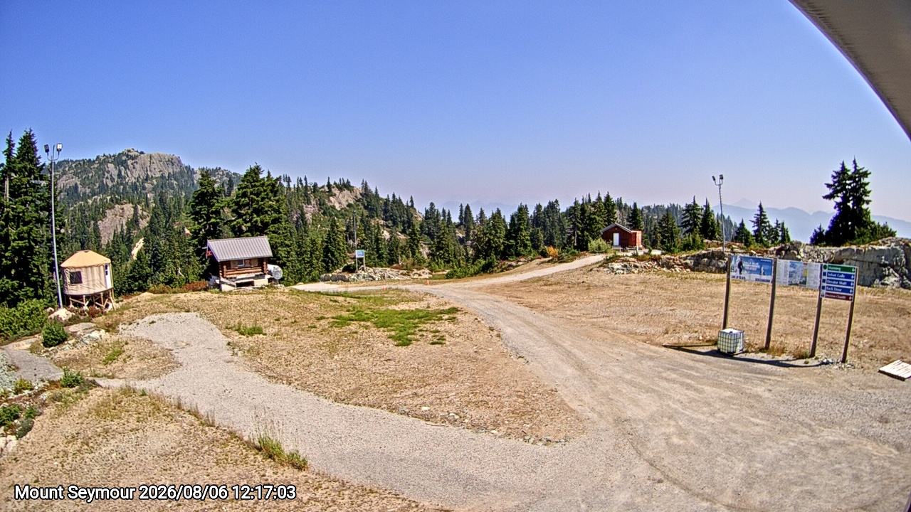 Webcam frame from Mount Seymour at 2026/08/06 12:00
