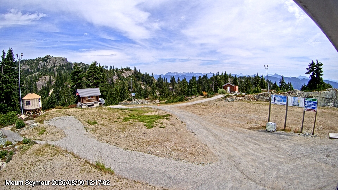 Webcam frame from Mount Seymour at 2026/08/09 12:00