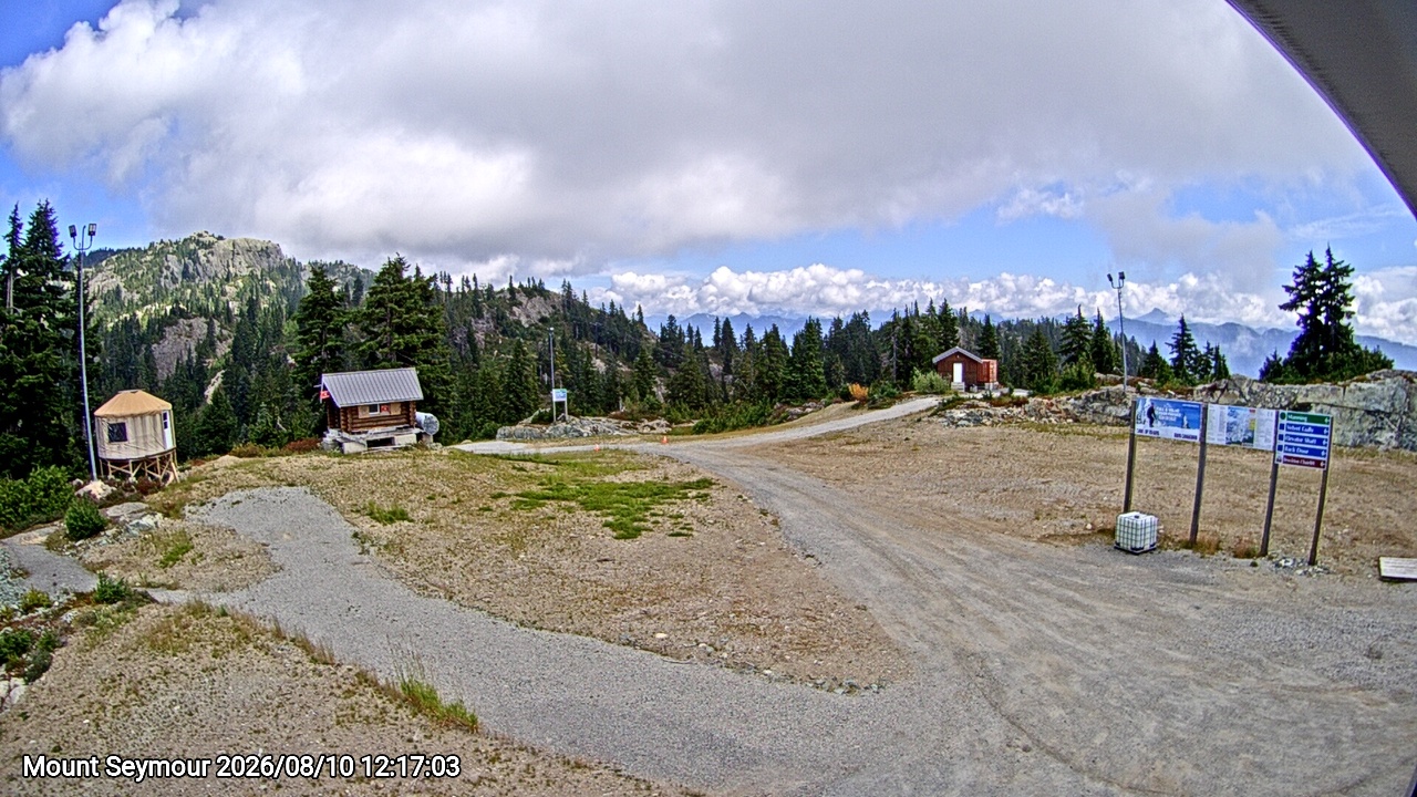 Webcam frame from Mount Seymour at 2026/08/10 12:00