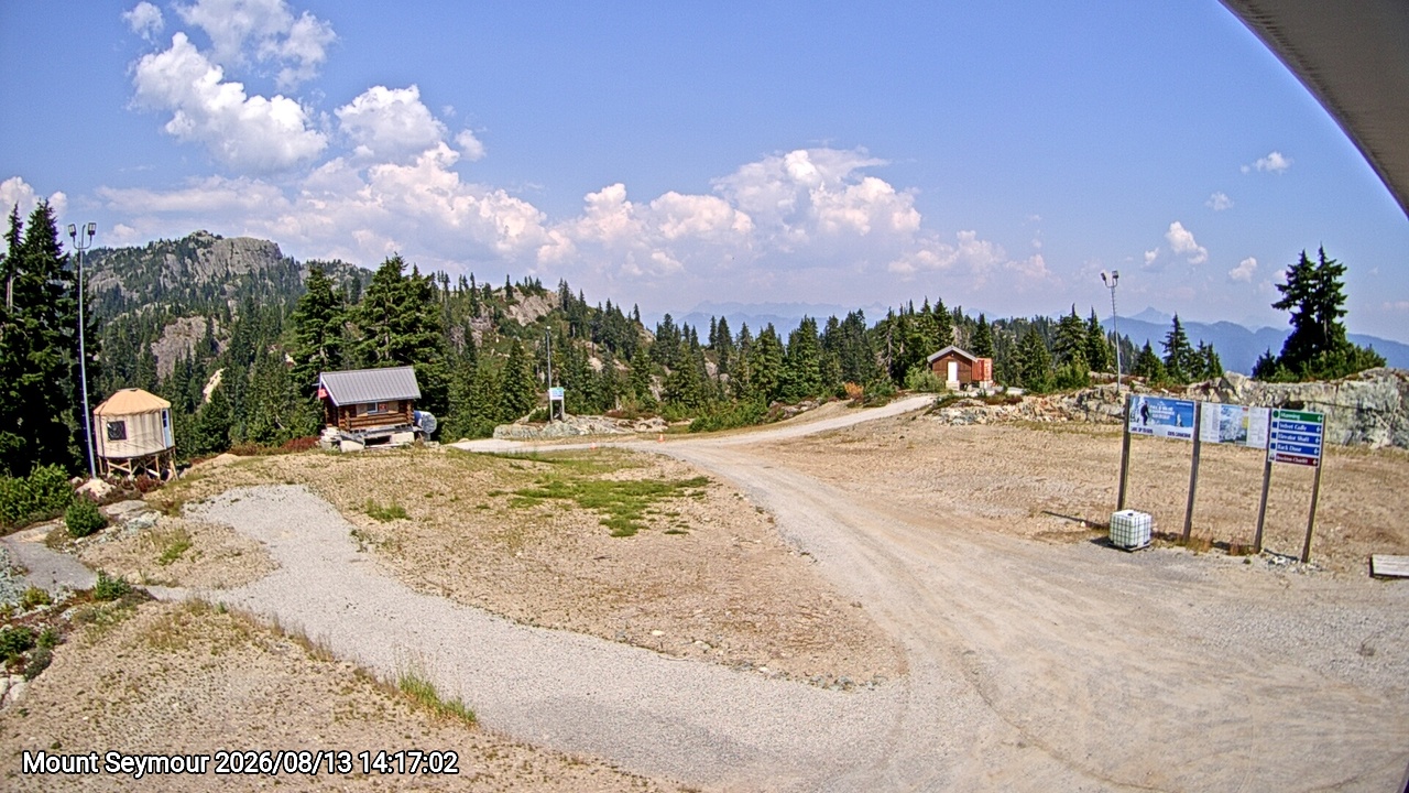 Webcam frame from Mount Seymour on 2026/08/13