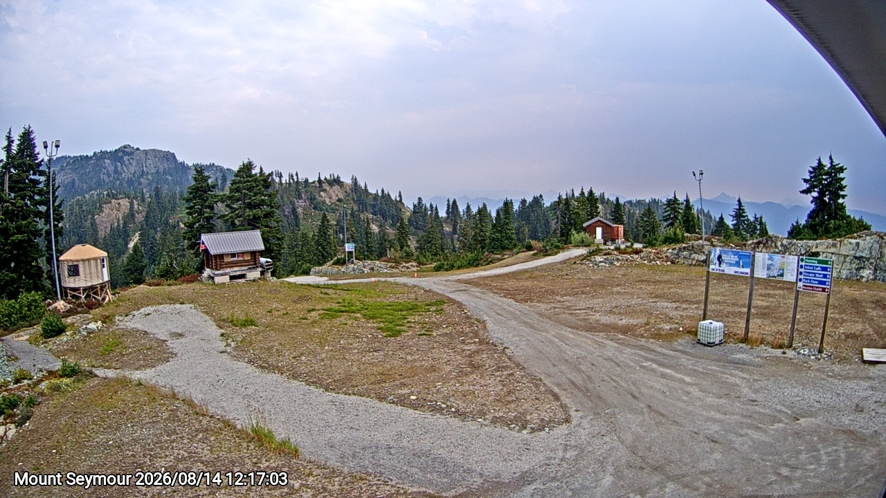 Webcam frame from Mount Seymour at 2026/08/14 12:00