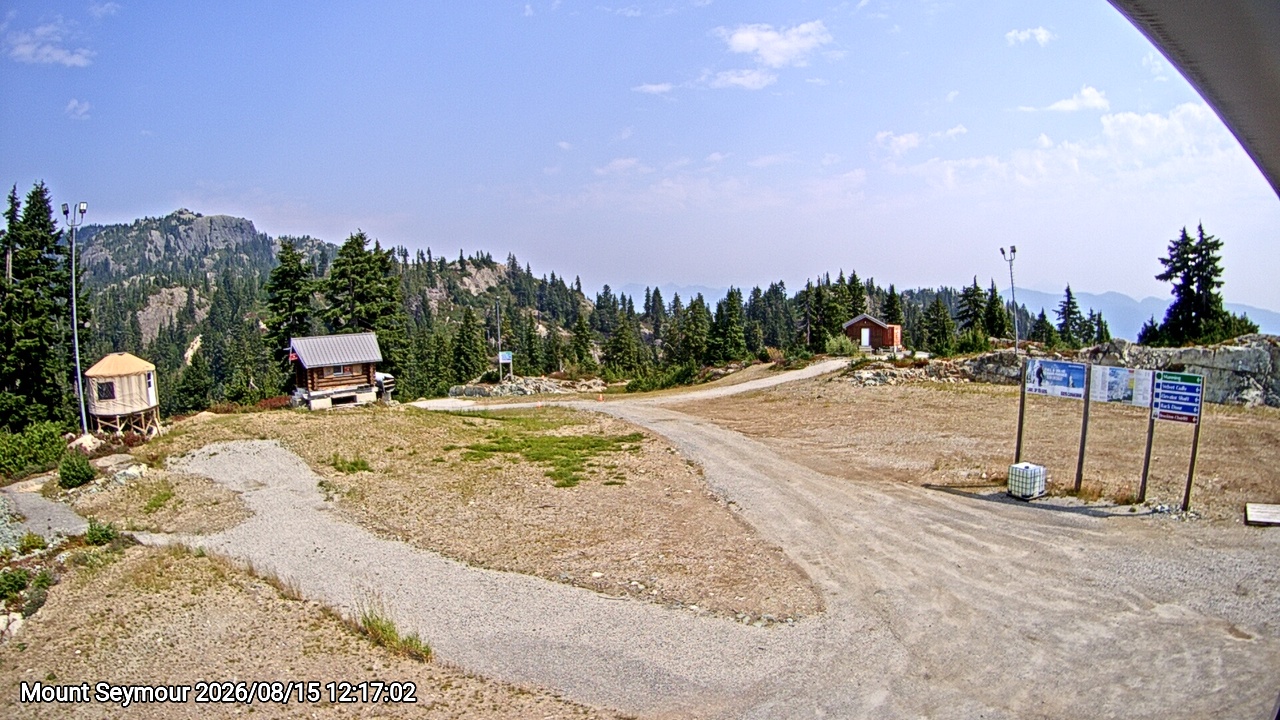 Webcam frame from Mount Seymour at 2026/08/15 12:00