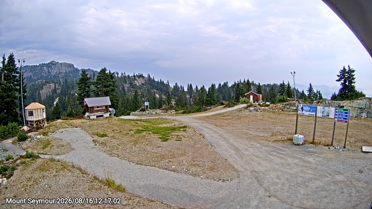 Webcam frame from Mount Seymour at 2026/08/16 12:00