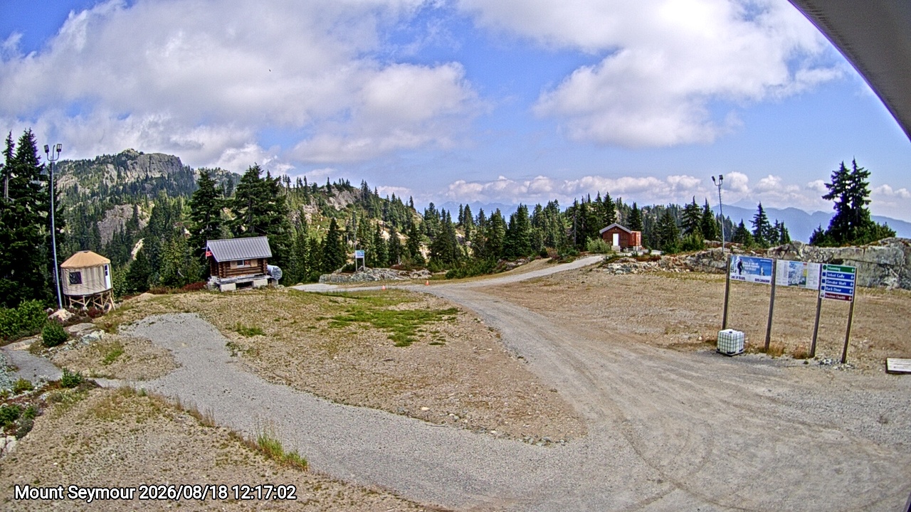 Webcam frame from Mount Seymour at 2026/08/18 12:00