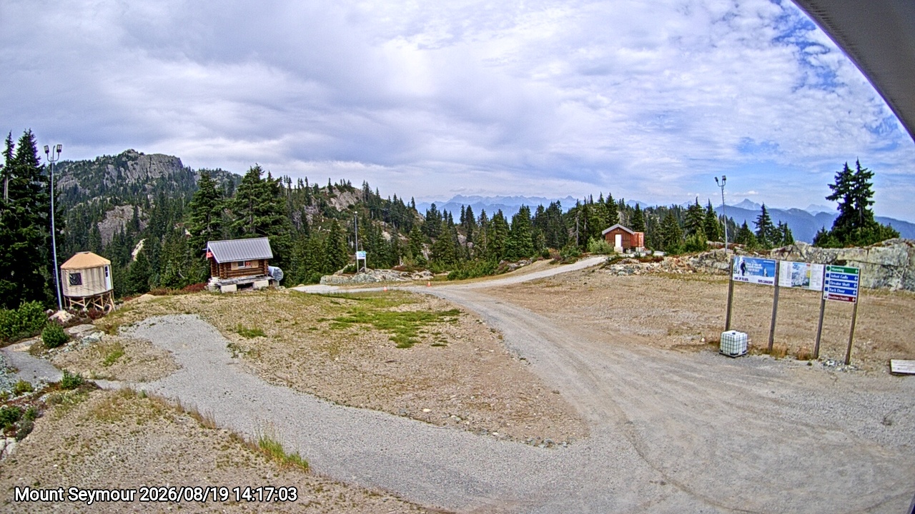 Webcam frame from Mount Seymour on 2026/08/19