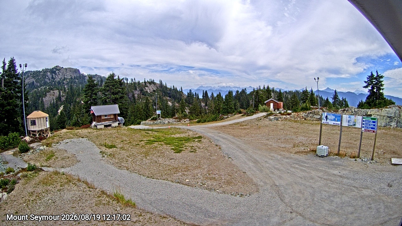 Webcam frame from Mount Seymour at 2026/08/19 12:00