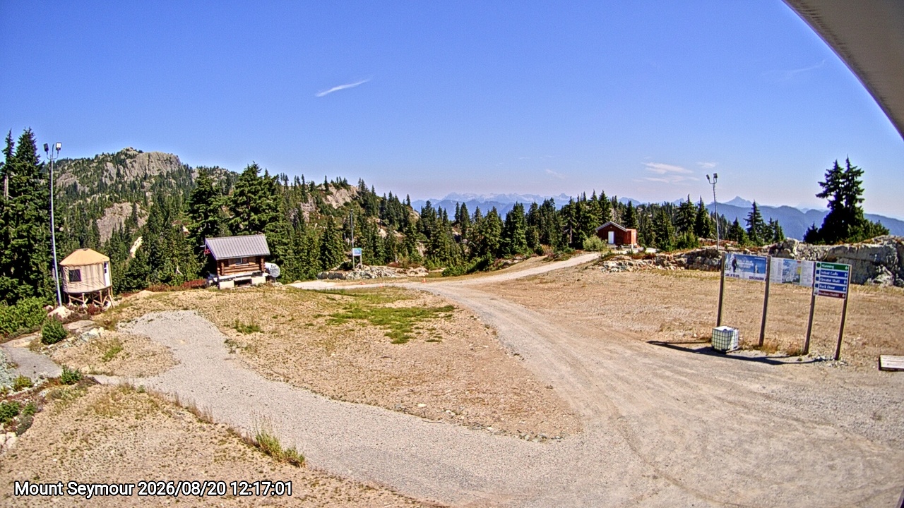 Webcam frame from Mount Seymour at 2026/08/20 12:00