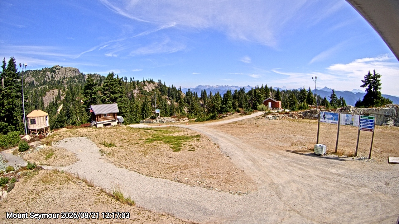 Webcam frame from Mount Seymour at 2026/08/21 12:00