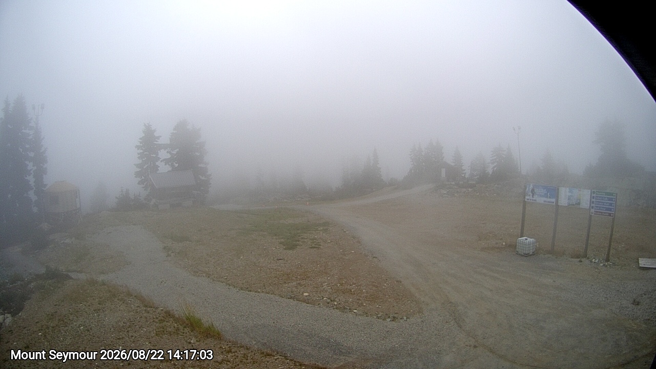 Webcam frame from Mount Seymour on 2026/08/22