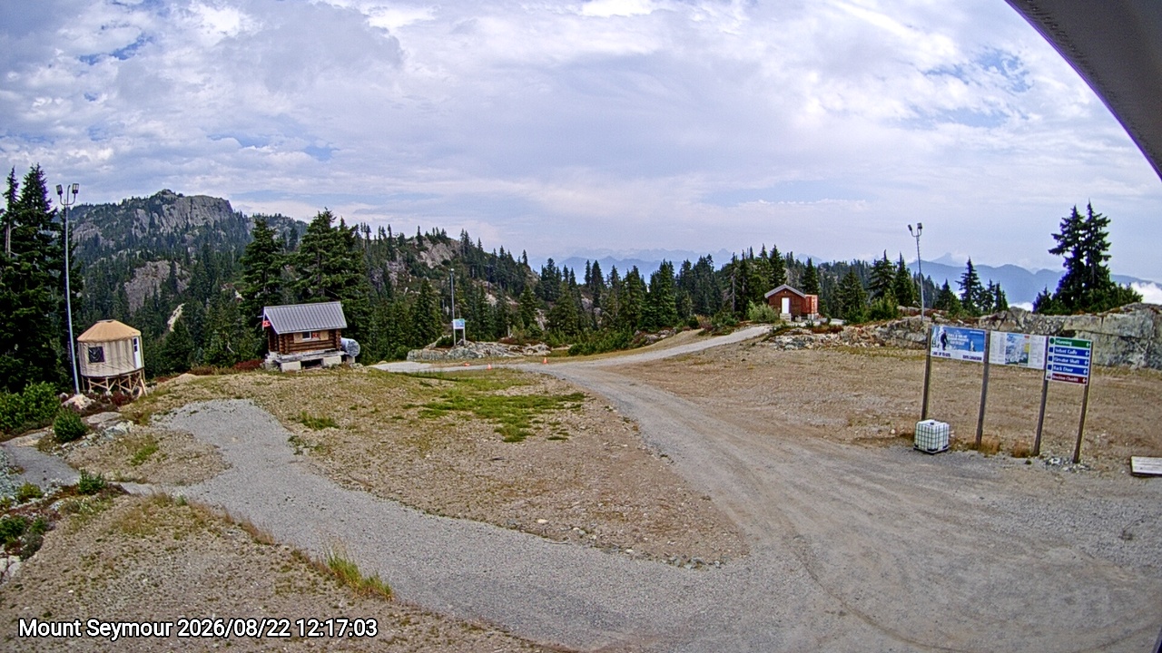 Webcam frame from Mount Seymour at 2026/08/22 12:00