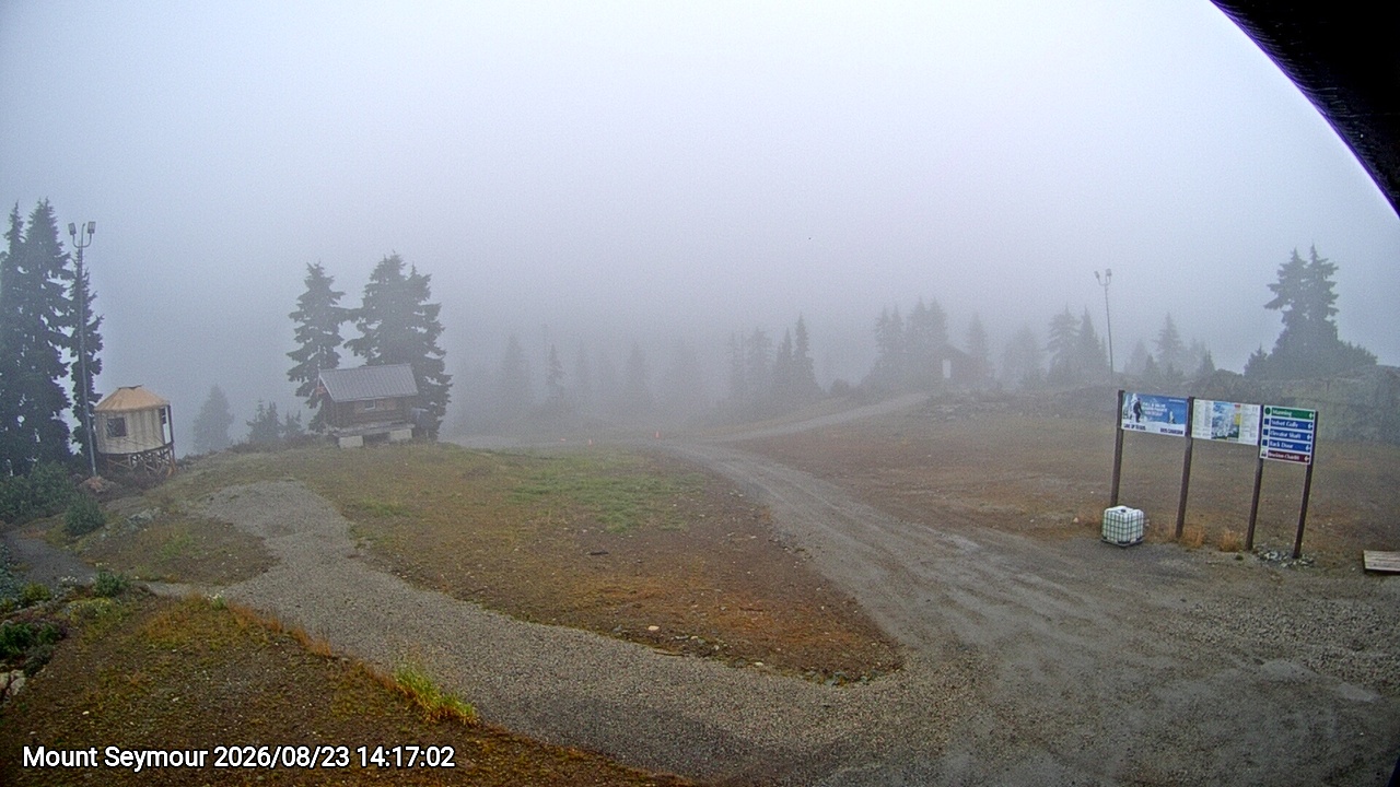 Webcam frame from Mount Seymour on 2026/08/23
