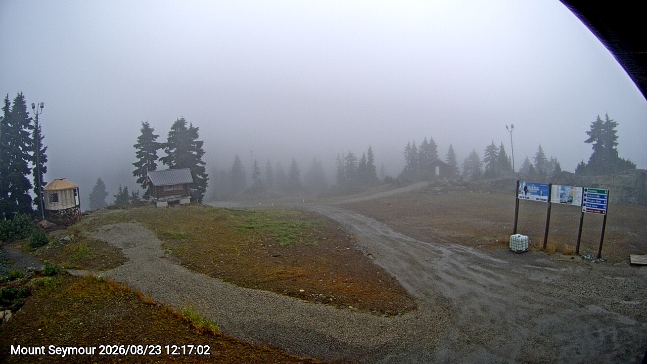 Webcam frame from Mount Seymour at 2026/08/23 12:00