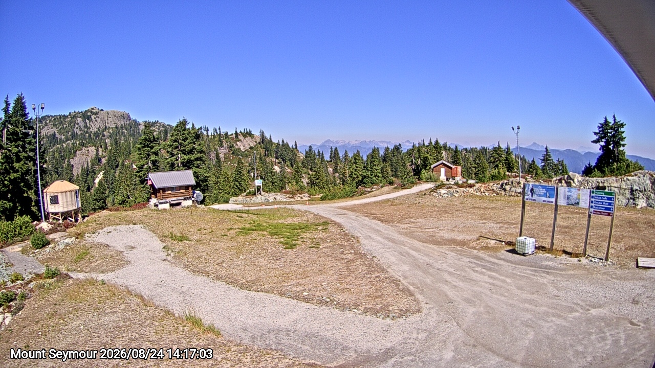Webcam frame from Mount Seymour on 2026/08/24