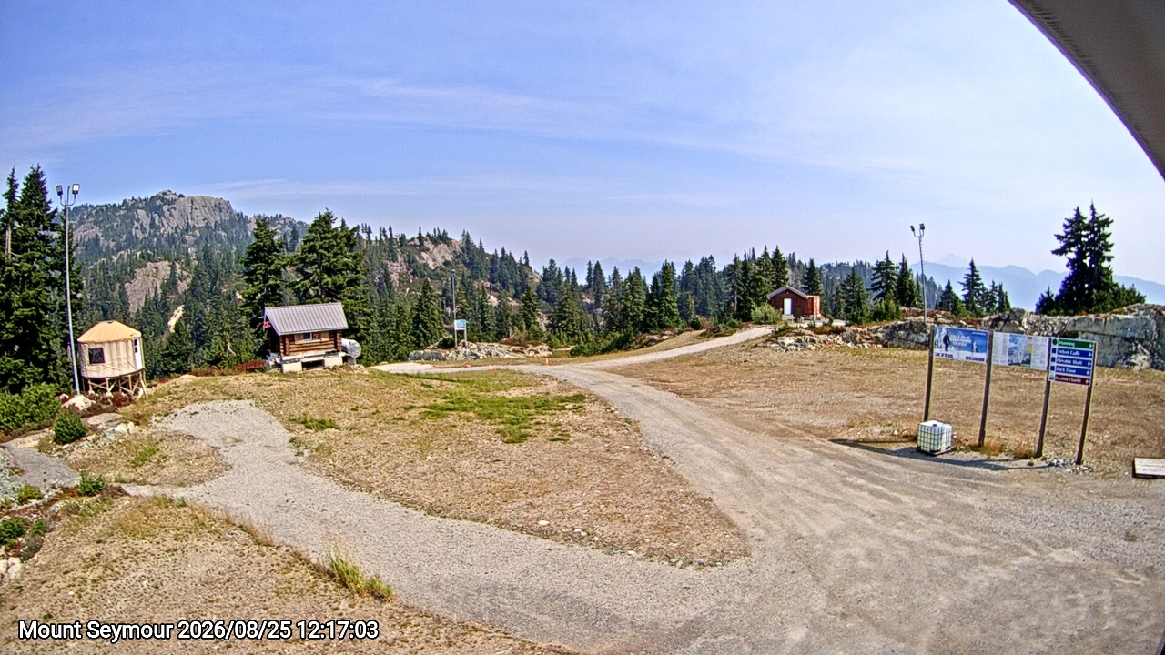 Webcam frame from Mount Seymour at 2026/08/25 12:00
