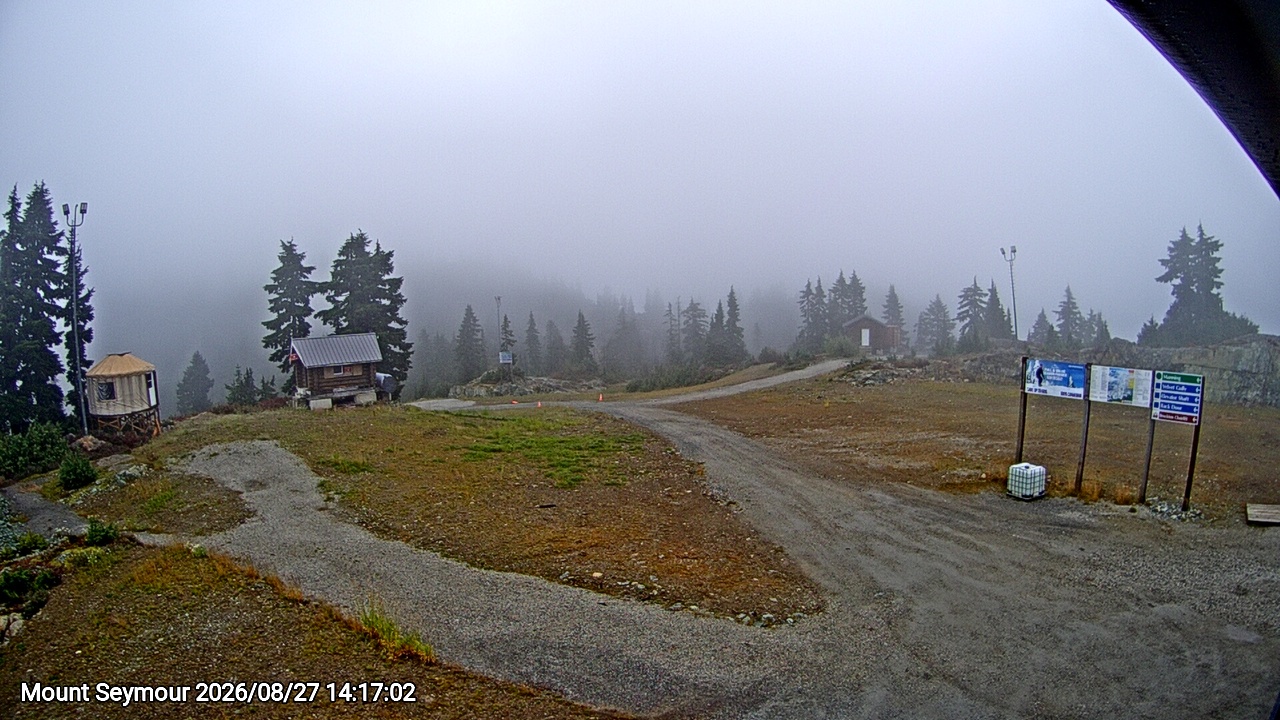 Webcam frame from Mount Seymour on 2026/08/27