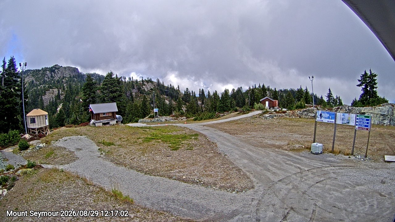 Webcam frame from Mount Seymour at 2026/08/29 12:00