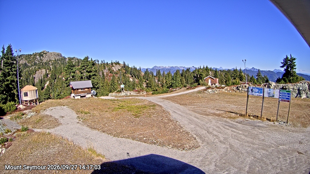Webcam frame from Mount Seymour on 2026/09/27