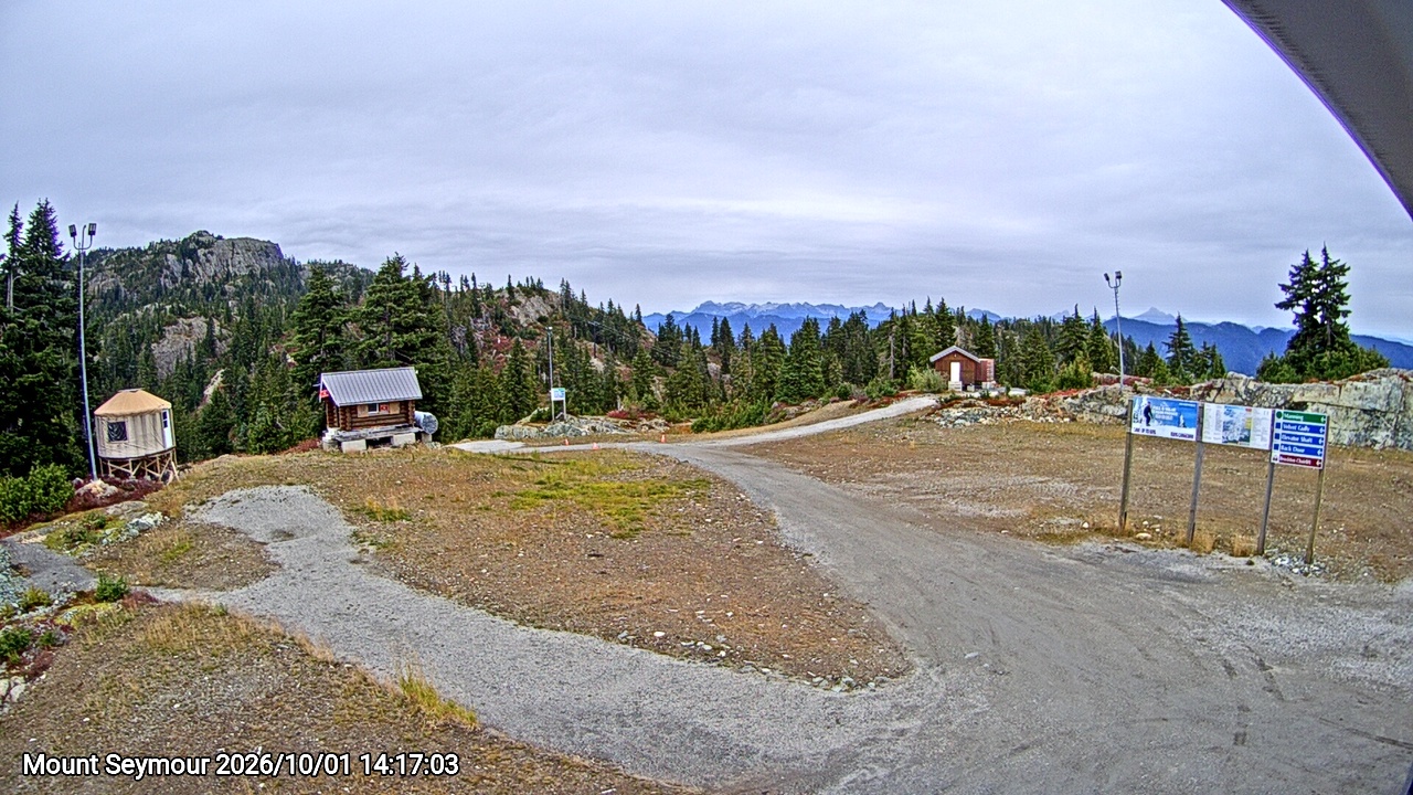 Webcam frame from Mount Seymour on 2026/10/01