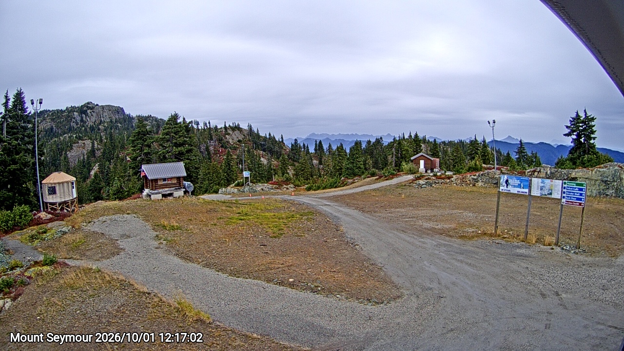 Webcam frame from Mount Seymour at 2026/10/01 12:00