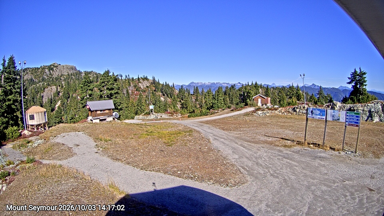 Webcam frame from Mount Seymour on 2026/10/03