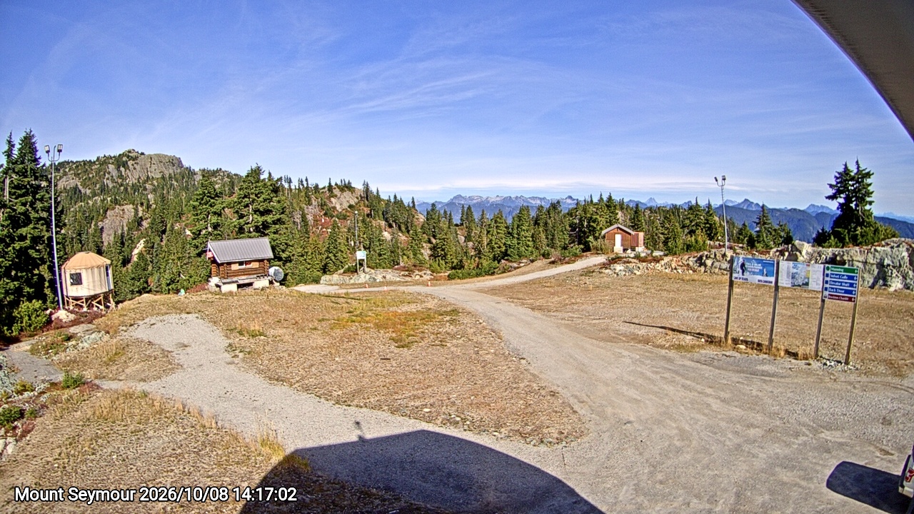 Webcam frame from Mount Seymour on 2026/10/08