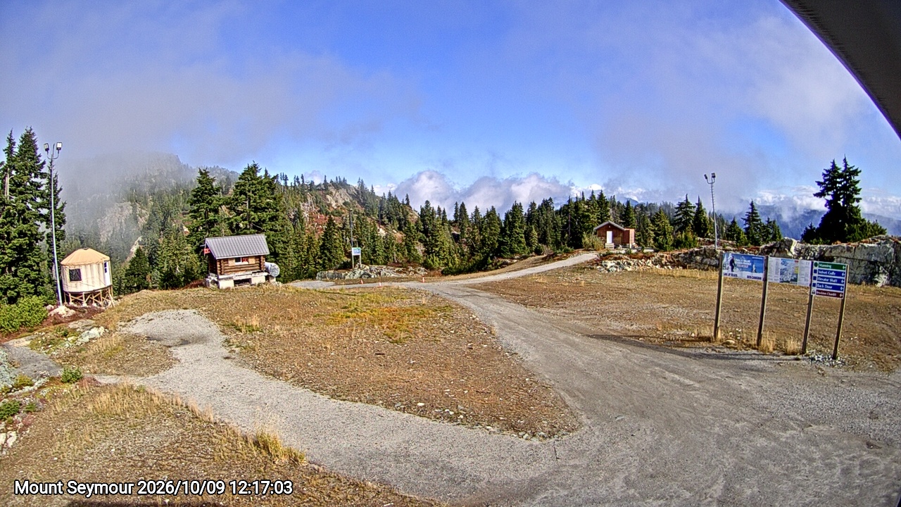 Webcam frame from Mount Seymour at 2026/10/09 12:00