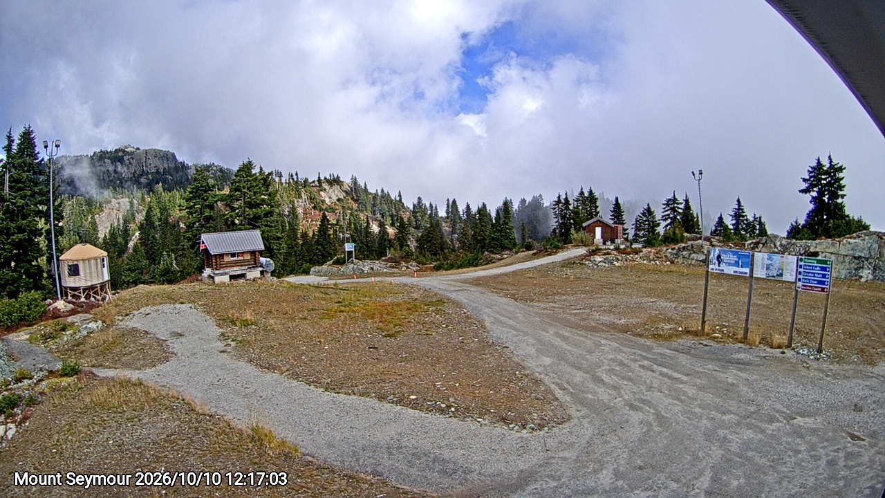 Webcam frame from Mount Seymour at 2026/10/10 12:00