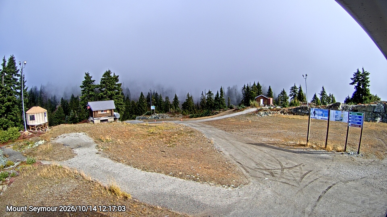 Webcam frame from Mount Seymour at 2026/10/14 12:00