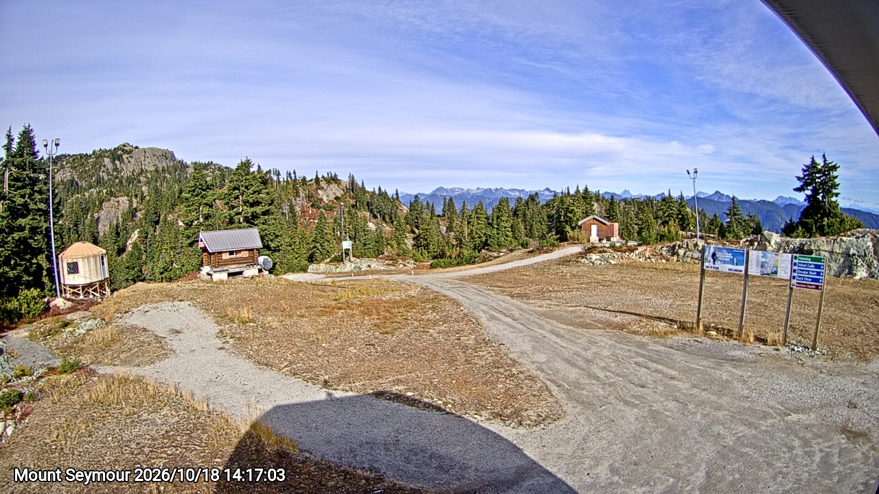 Webcam frame from Mount Seymour on 2026/10/18